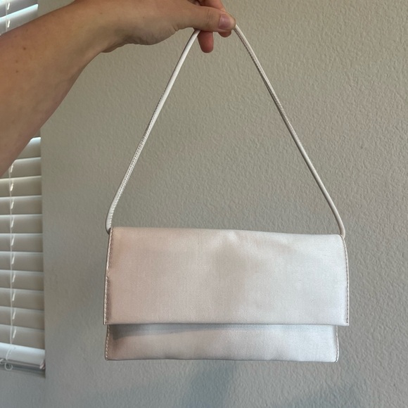Loeffler Randall Charlee Cream Satin Shoulder Bag - Picture 1 of 10